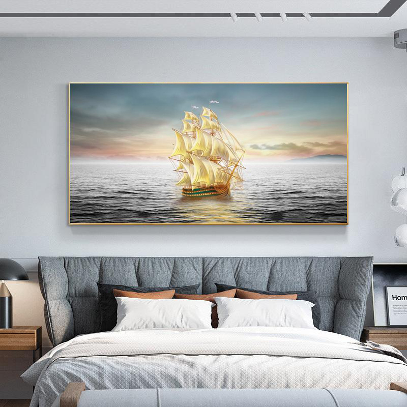 Modern Landscape Posters and Prints Gold Boat on the Sea Canvas Painting Wall Pictures for Living Room Home Decoration No Frame
Modern Landscape Posters and Prints Gold Boat on the Sea Canvas Painting Wall Pictures for Living Room Home Decoration No Frame