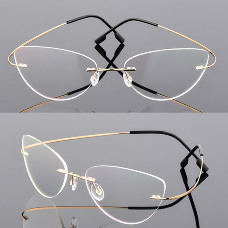 Sunglasses Frames Cat eye women Alloy Rimless myopia Nearsighted Glasses prescription 050 075 10 125 to 600 230417
Sunglasses Frames Cat eye women Alloy Rimless myopia Nearsighted Glasses prescription 050 075 10 125 to 600 230417
