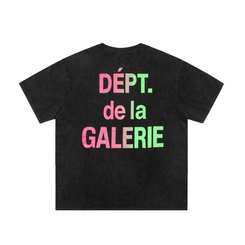 Fashion Designer Clothing Galleryes Depts Tees Tshirt Rock Gradual Color Changing Letter Printed T-shirt Summer High Street Loose Short Sleeve Fashion, Wash black
Fashion Designer Clothing Galleryes Depts Tees Tshirt Rock Gradual Color Changing Letter Printed T-shirt Summer High Street Loose Short Sleeve Fashion, Wash black