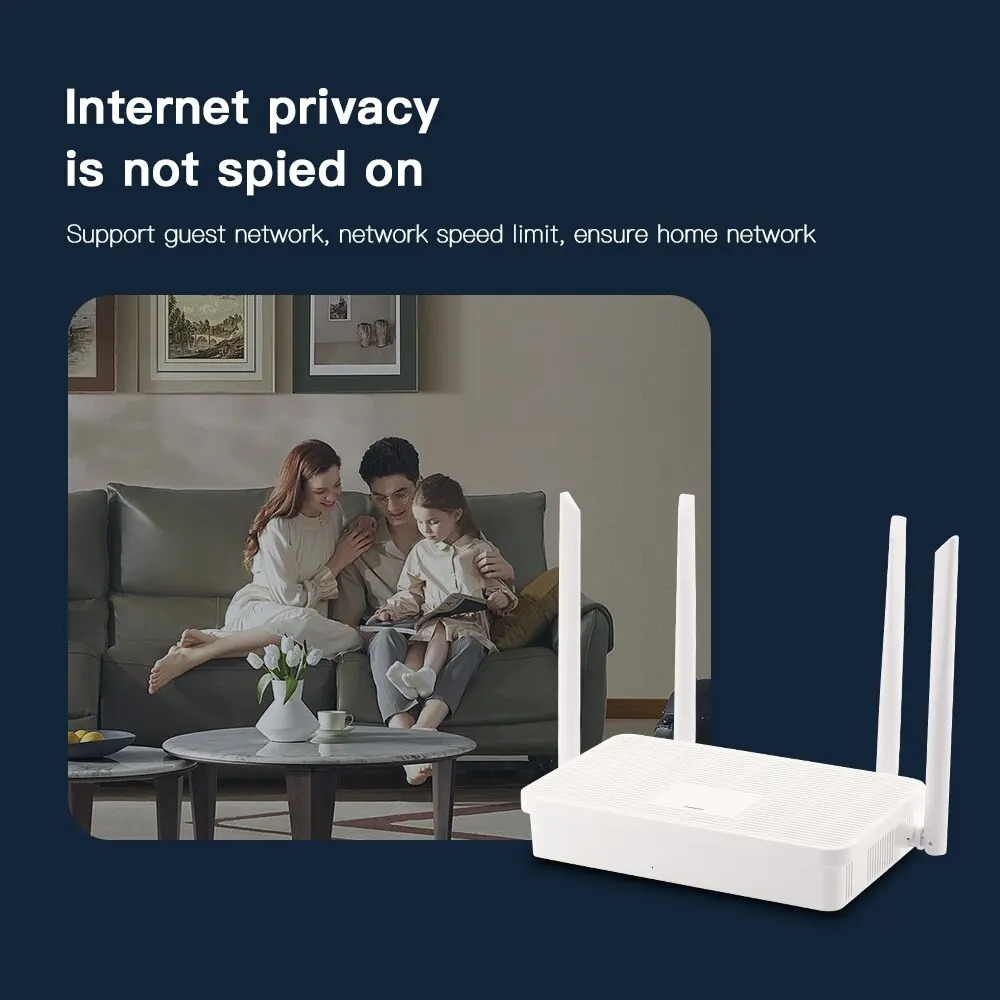 Routers FENVI AC1200 Wi Fi Router Gigabit Ethernet Dual Band 2 4GHz 5GHz Wireless Network WiFi Repeater With 4x5dBi Antennas Home 231117