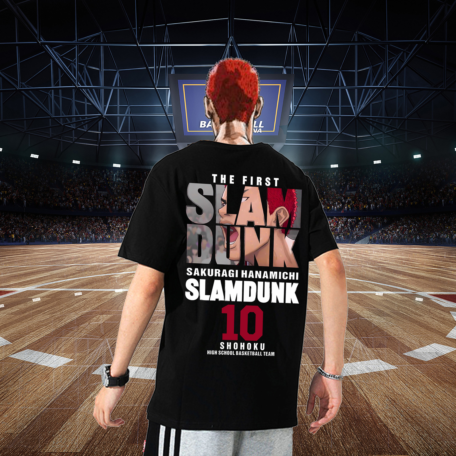 Men's TShirts Anime Slam Dunk Men Sport TShirt Sakuragi Hanamichi Kaede Rukawa Tee Oversized Japanese Manga Unisex Short Sleeve 230418