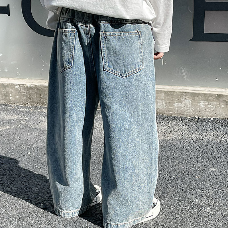 Jeans Children's wear boys' pants Spring wear children's jeans ripped pants Loose spring and autumn style 1-35 230418