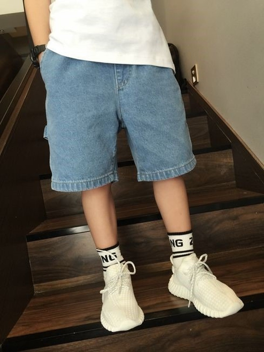 Shorts Jean Shorts for Boys Kid Shorts Casual Denim Short Children Cotton Loose Solid Bottom Sport Pant Student Trousers for Teenagers 230504