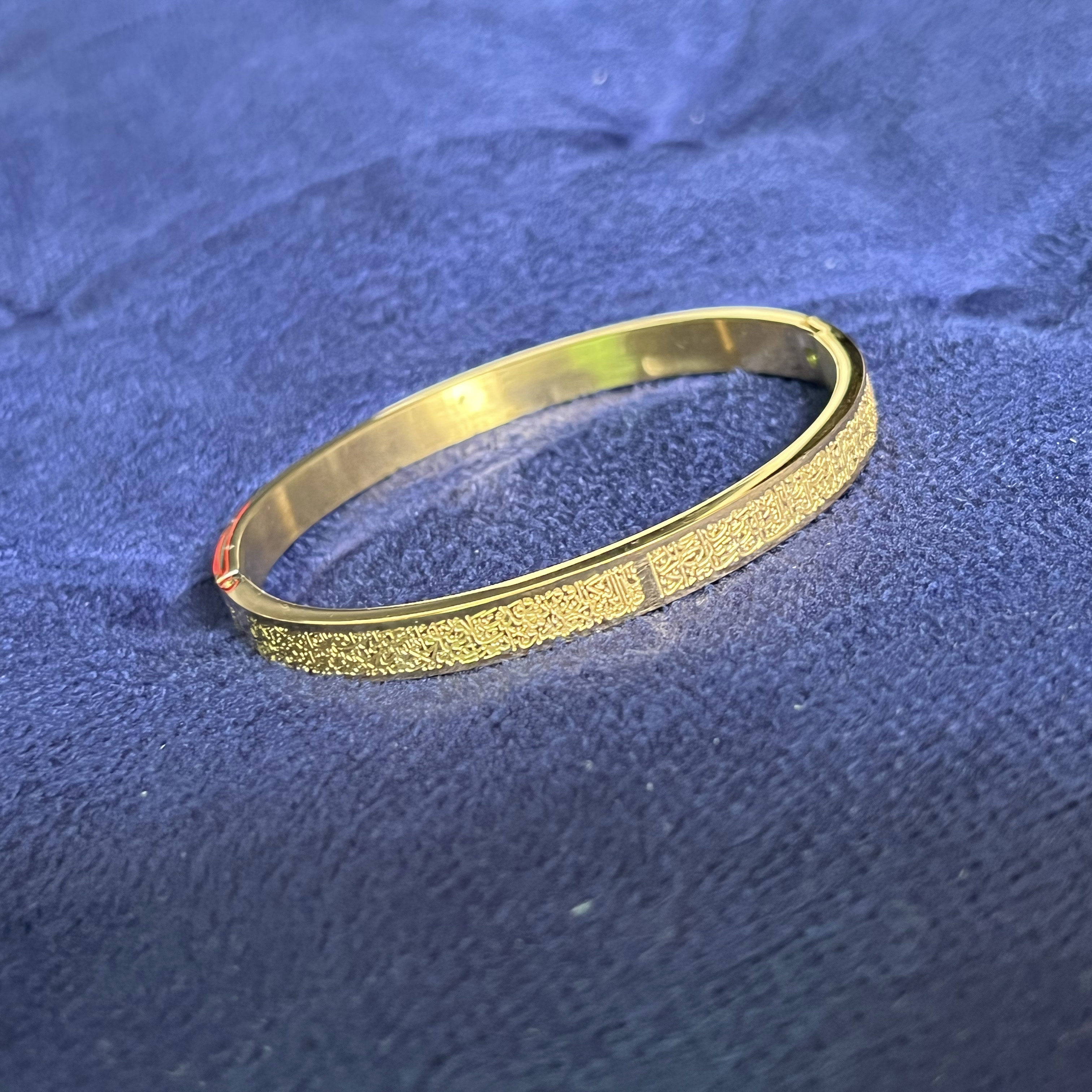 Openable Quran Ayatul Kursi Cuff Bangles For Women Gold Stainless Steel Arabic Bracelet God Messenger Islam Muslim Men Jewelry Gift Support Quantity W