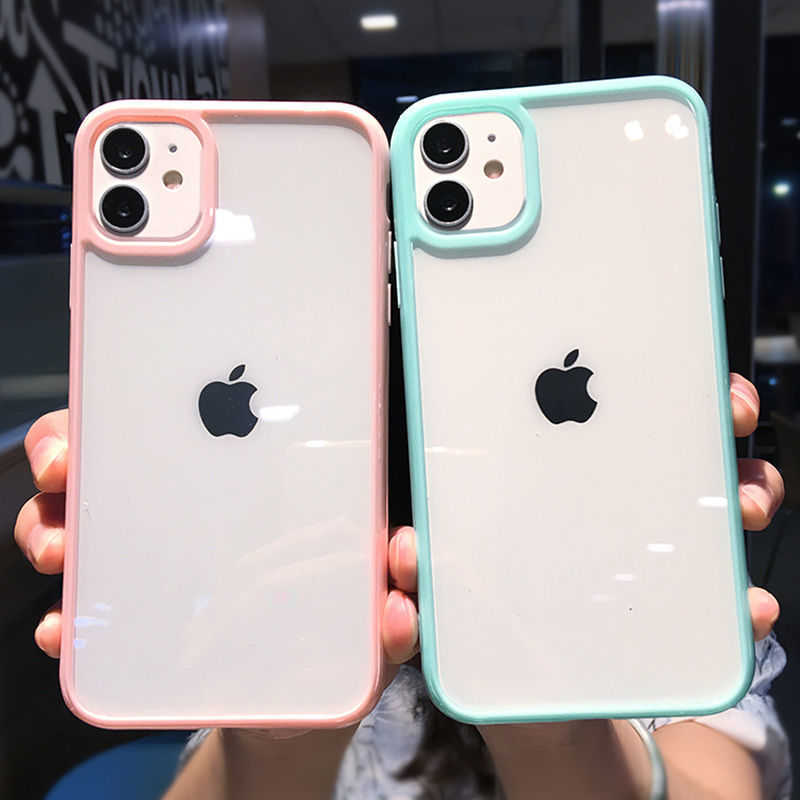 Candy Color Soft Bumper Phone Case For iPhone 11 12 13 Pro Max XR XS Max X 7 8 Plus 13 Pro 12 Shockproof Transparent Back Cover, T1
Candy Color Soft Bumper Phone Case For iPhone 11 12 13 Pro Max XR XS Max X 7 8 Plus 13 Pro 12 Shockproof Transparent Back Cover, T1