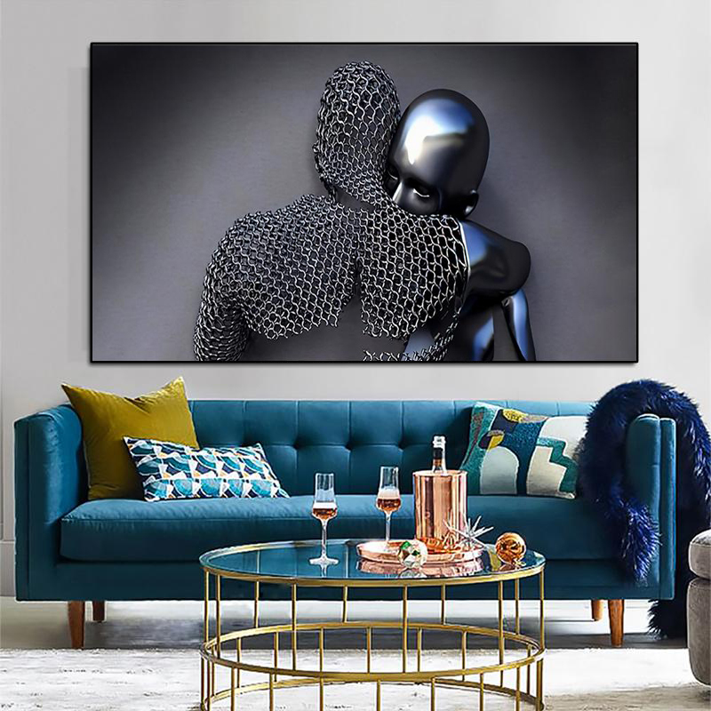 Love Art Statue Poster Print Wall Picture Nordic Couples Metal Figure Sculpture Wall Art Canvas Painting for Living Room Decor
Love Art Statue Poster Print Wall Picture Nordic Couples Metal Figure Sculpture Wall Art Canvas Painting for Living Room Decor