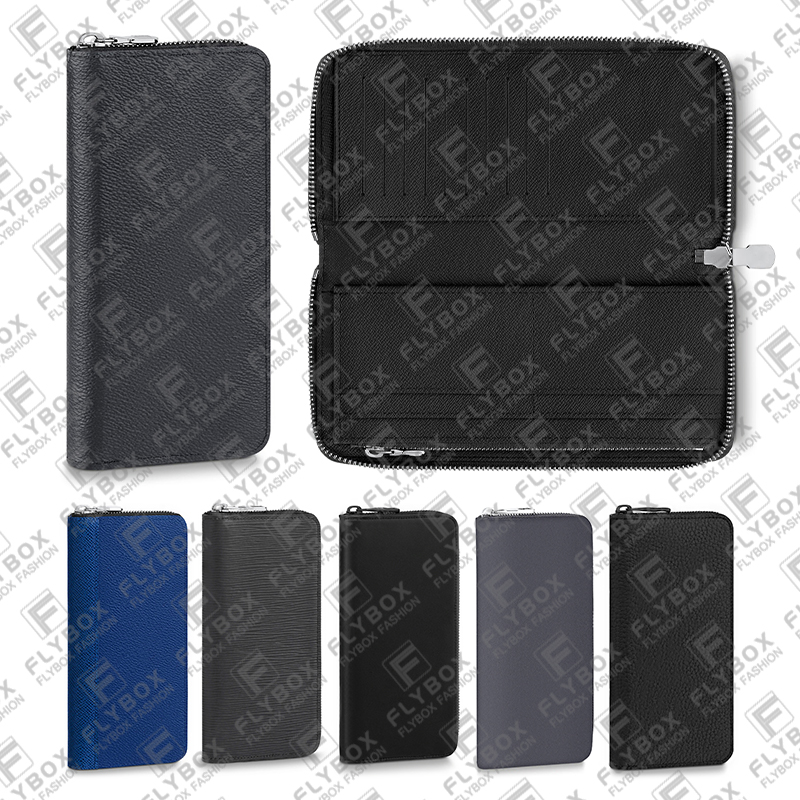 M69047 M62295 M80505 Zipper Vertical Wallet Credit Card Holder Key Pouch Coin Purse Men Fashion Luxury Designer Business TOP Quality Fast Delivery