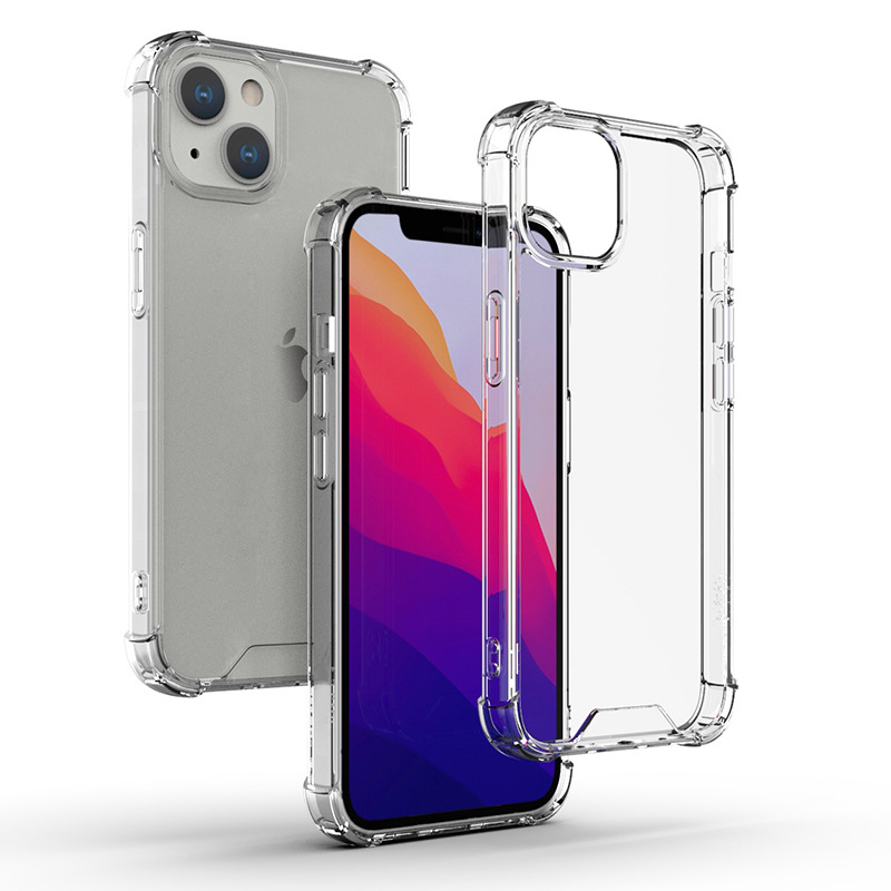 Transparent Shockproof Acrylic Hybrid Armor Hard Phone Cases for iPhone 16 16E 15 14 13 12 11 Pro XS Max XR 8 7 6 Plus Samsung S25 S24 S23 S22 S21 S20 Note20 Ultra