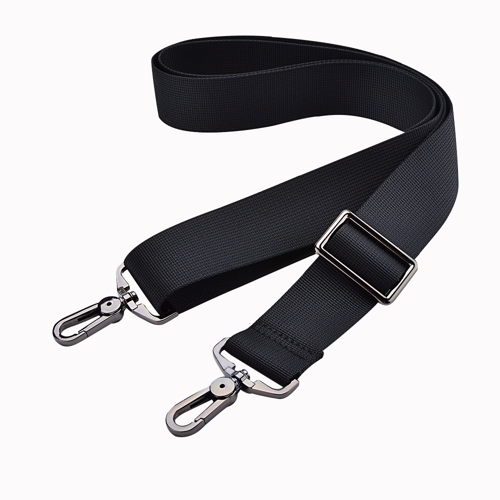 Bag Parts Accessories 3.8cm Wide Computer Bag Strap Nylon for Men's Handbag Briefcase Crossbody Bag Shoulder Belts Adjustable Long Bands Black KZ