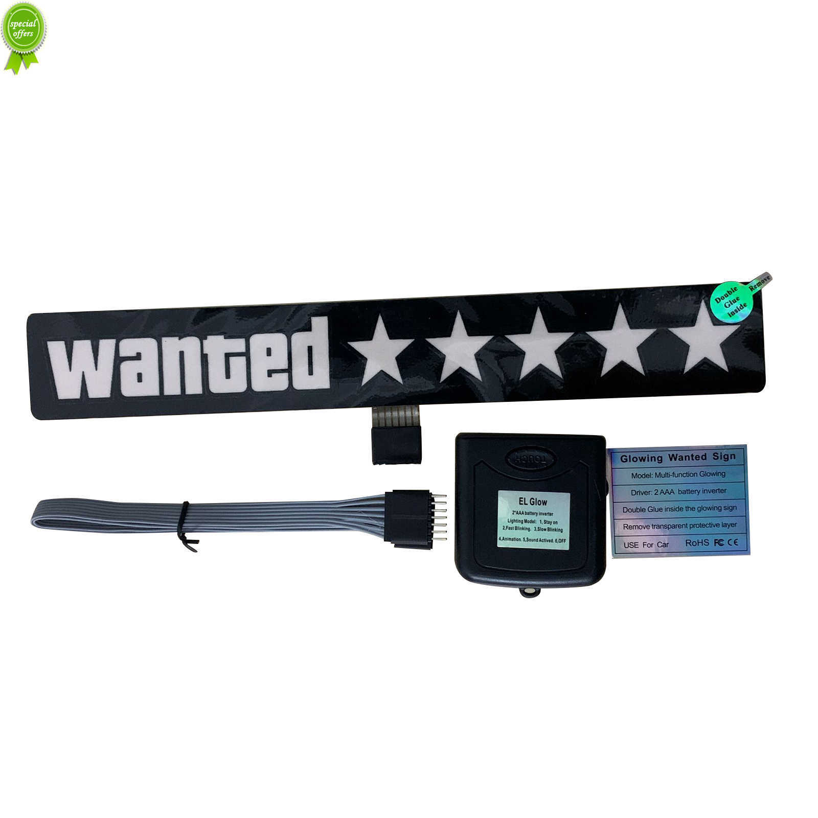 New Wanted 5 Star JDM Car Windshield Glow Panel Electric Marker Lamp Blue LED Decoration Light Sticker Flashing Lights
New Wanted 5 Star JDM Car Windshield Glow Panel Electric Marker Lamp Blue LED Decoration Light Sticker Flashing Lights