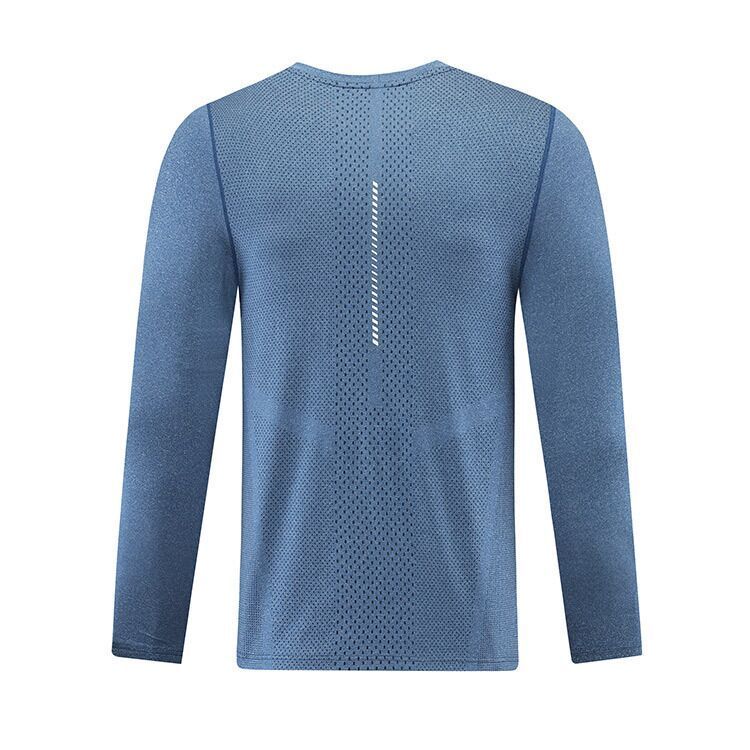 Men Yoga Outfit Sports Long Sleeve T-shirt Mens Sport Style Shirts Training Fitness Clothes Training Elastic Quick Dry Sportwear Top Plus Size 5XL New