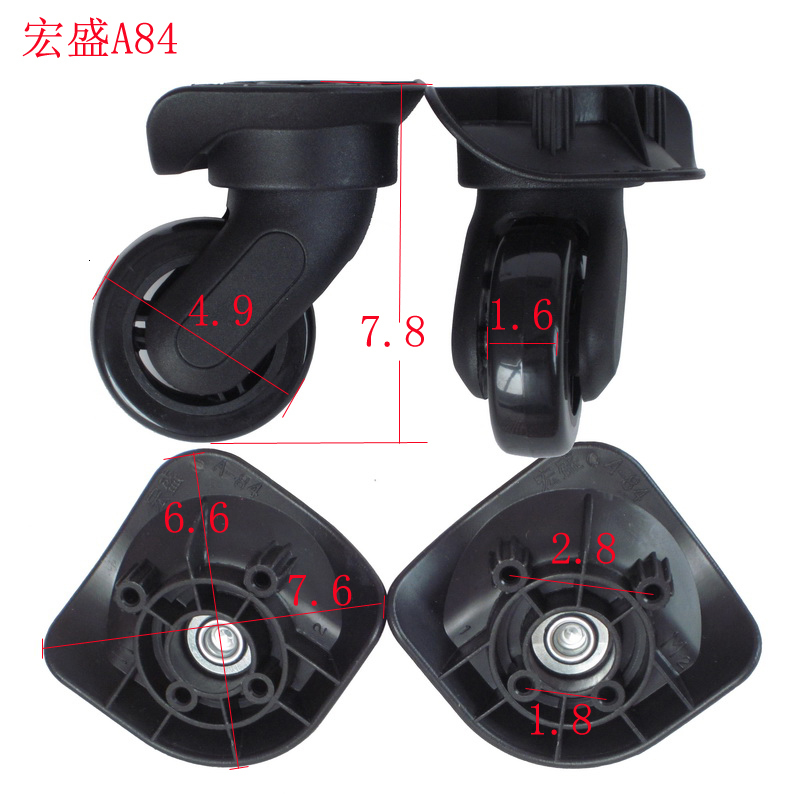 Bag Parts Accessories A-84 Silent Universal Wheel DELSY French Ambassador Trolley Case Luggage Accessories Wheel A84 Rubber replacement original wheel