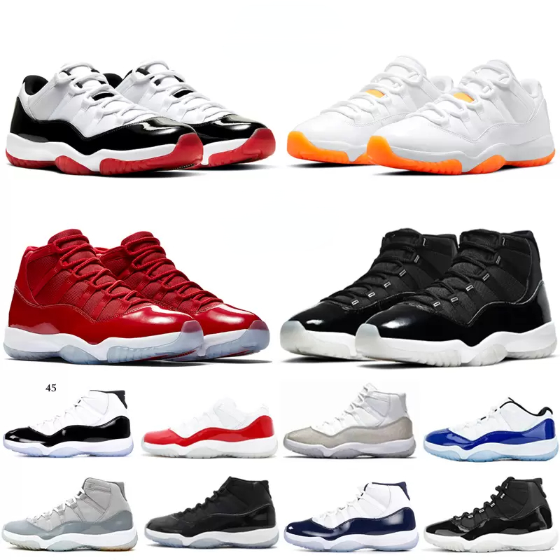 Concord Citrus 45 11 11s basketball shoes Bred Space Jam Win Like 96 legend blue Cool Grey Mens trainers Sneakers 5.5-13, Metallic silver
Concord Citrus 45 11 11s basketball shoes Bred Space Jam Win Like 96 legend blue Cool Grey Mens trainers Sneakers 5.5-13, Metallic silver