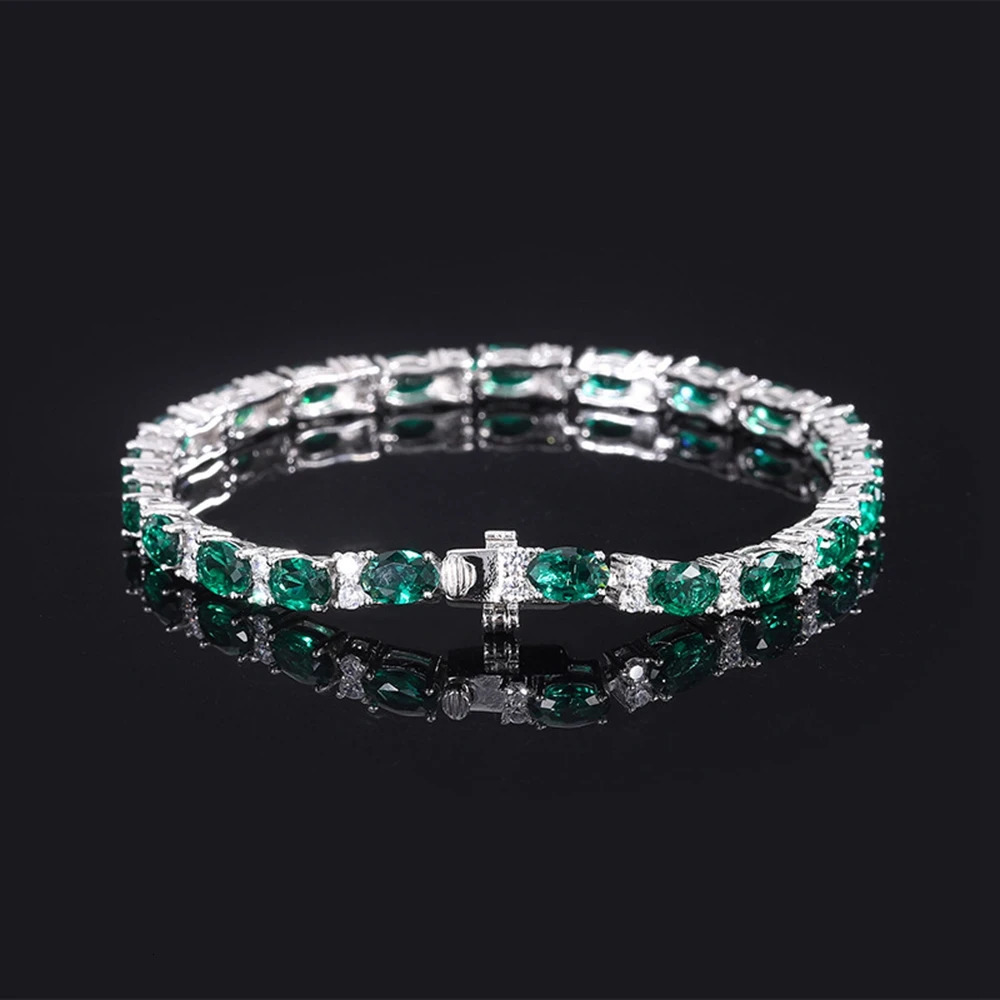 Bangle Wong Rain 100% 925 Sterling Silver Emerald Ruby Sapphire High Carbon Diamonds Gemstone Bracelet Bangle Fine Jewelry Wholesale 231115