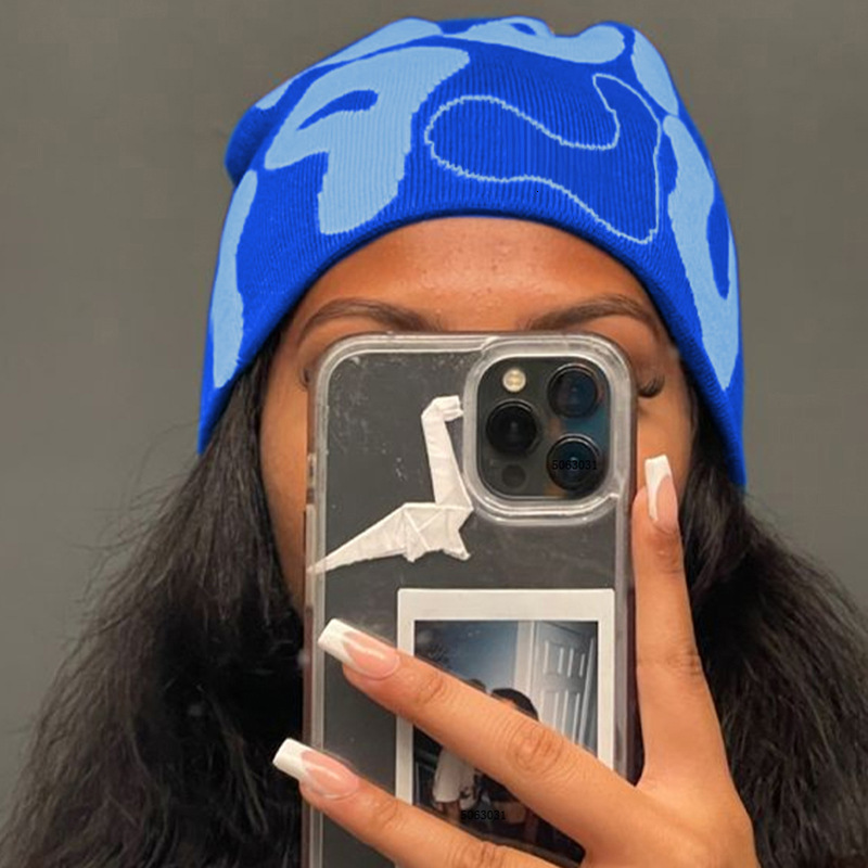 BeanieSkull Caps Custom Jacquard Beanie Hat DIY Custom Knitted Hat Women's Winter Hat 230302