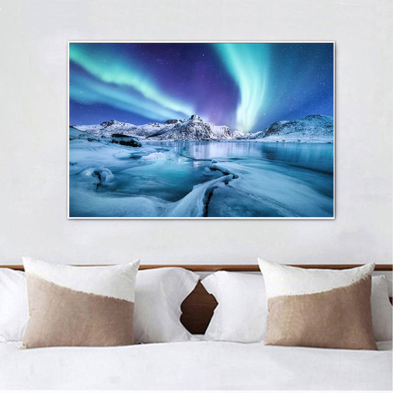 Colorful Aurora Borealis Canvas Art Paintings The Northern Lights Landscape Poster and Print Wall Art Livingroom Decor Picture
Colorful Aurora Borealis Canvas Art Paintings The Northern Lights Landscape Poster and Print Wall Art Livingroom Decor Picture