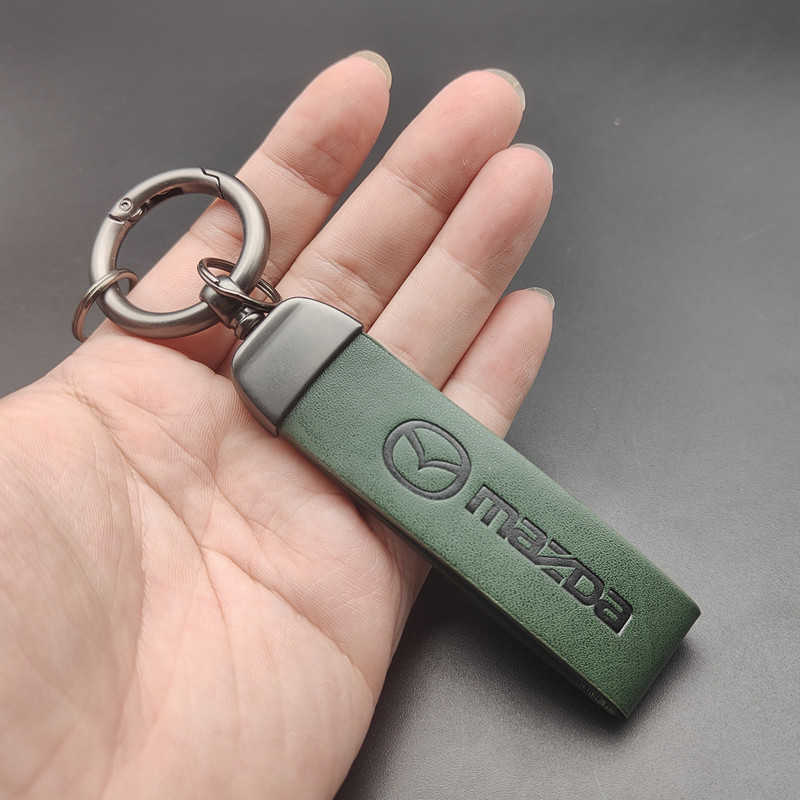 Leather Alloy Metal Car Emblem Keychain Key Chain Keyring For Land Rover Range Autobiography Freelander DISCOVERY Accessories