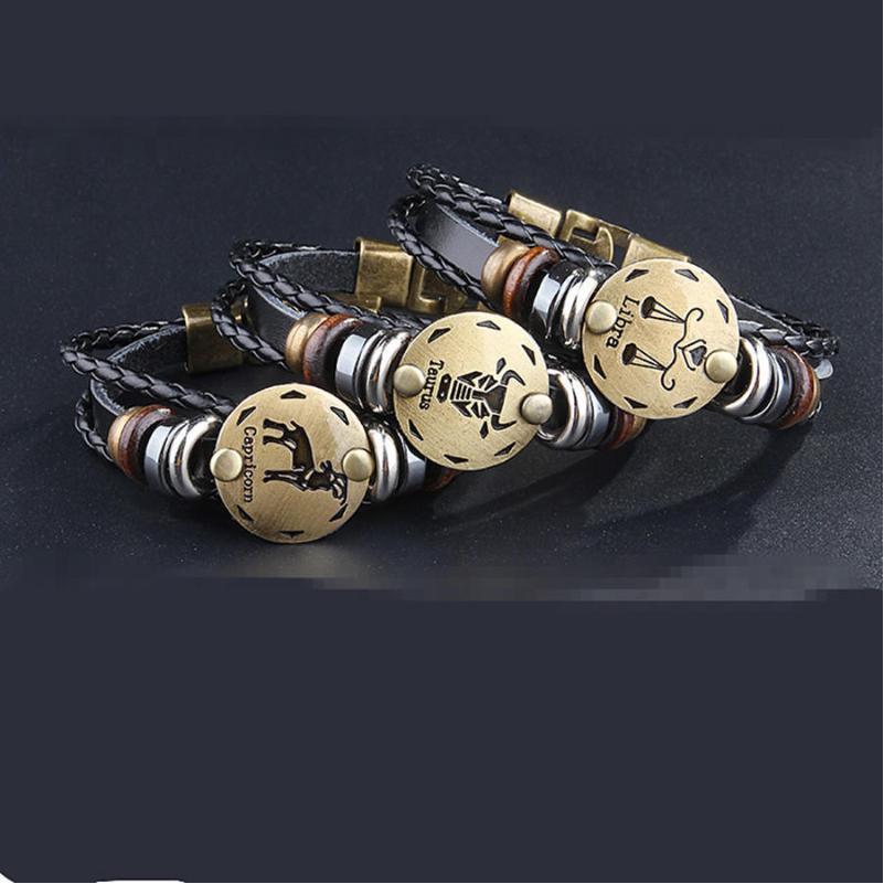 Charm Bracelets 12 Constellation Woven Leather Bracelet For Women Men Vintage Punk Braided Antifatigue Alloy Jewelry Gift Wholesale Dh1Gj
Charm Bracelets 12 Constellation Woven Leather Bracelet For Women Men Vintage Punk Braided Antifatigue Alloy Jewelry Gift Wholesale Dh1Gj
