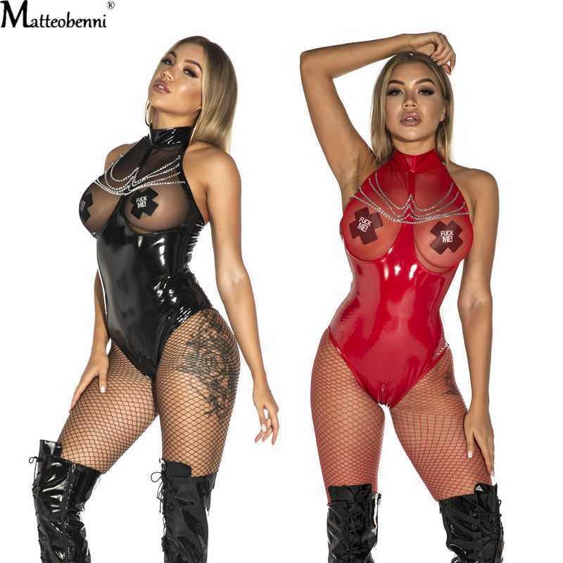 Women' Jumpsuits Rompers Fashion Sexy Faux Leather Catsuit PVC Latex Bodysuit Hollow out Bust Open Crotch Clubwear Fetish Hot Erotic Pole Dance Bodysuit J230417, Black with chain
Women' Jumpsuits Rompers Fashion Sexy Faux Leather Catsuit PVC Latex Bodysuit Hollow out Bust Open Crotch Clubwear Fetish Hot Erotic Pole Dance Bodysuit J230417, Black with chain