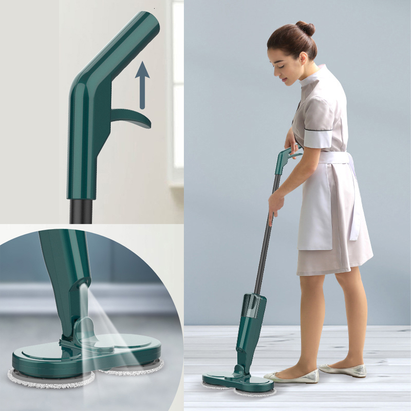 Mops Electric spin mop Household Water spray mop wet and dry Multifunction Handheld cordless mop USB charging self cleaning tool 230418
Mops Electric spin mop Household Water spray mop wet and dry Multifunction Handheld cordless mop USB charging self cleaning tool 230418
