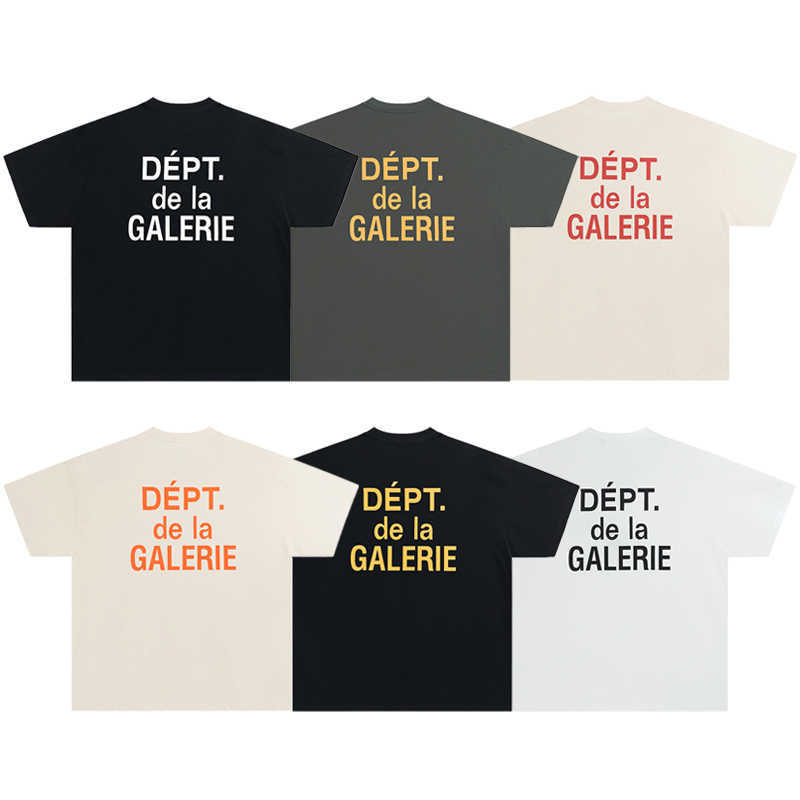 Fashion Designer Clothing Galleryes Depts Tees Tshirt Classic French Letter Slogan Round Neck Short Sleeve T-shirt Men's Women's Pure Cotton Tee Hip hop Streetwear, Grayish yellow
Fashion Designer Clothing Galleryes Depts Tees Tshirt Classic French Letter Slogan Round Neck Short Sleeve T-shirt Men's Women's Pure Cotton Tee Hip hop Streetwear, Grayish yellow