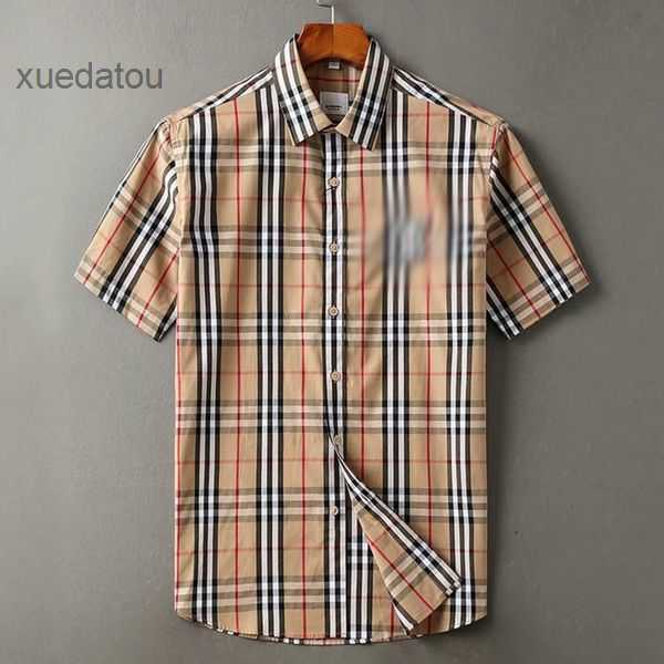 Mens casual shirt fashion burbereys mens striped plaid print Camisas De Hombre lapel short sleeved high quality cotton banquet breathable and comfortable 3 HEWA
Mens casual shirt fashion burbereys mens striped plaid print Camisas De Hombre lapel short sleeved high quality cotton banquet breathable and comfortable 3 HEWA