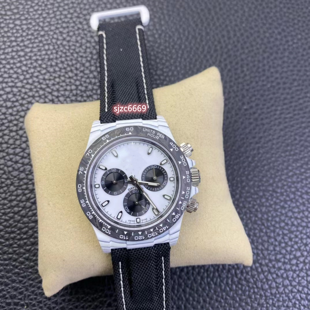 DIW watch diameter 40 mm with 4130 chronograph movement Sapphire crystal glass mirror fiber white carbon NTPT case waterproof function, As shown
DIW watch diameter 40 mm with 4130 chronograph movement Sapphire crystal glass mirror fiber white carbon NTPT case waterproof function, As shown