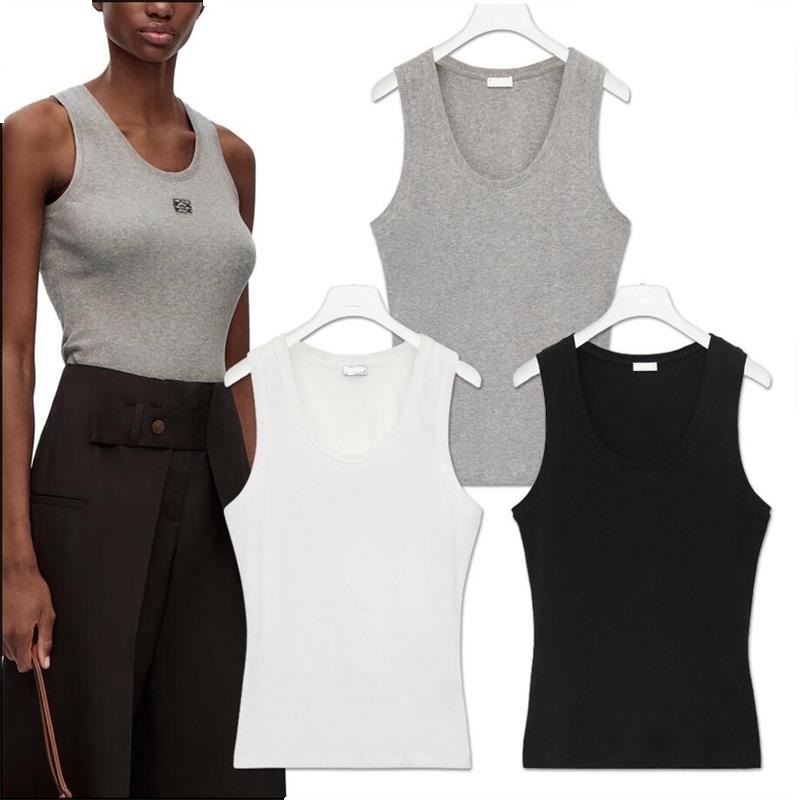 Women Cropped Top T Shirts Tank Top Anagram Regular Cropped Cotton Jersey Camis Female Femme Knits Tees Designer Embroidery Knitted Sport Breathable Yoga Vest Tops, Black
Women Cropped Top T Shirts Tank Top Anagram Regular Cropped Cotton Jersey Camis Female Femme Knits Tees Designer Embroidery Knitted Sport Breathable Yoga Vest Tops, Black