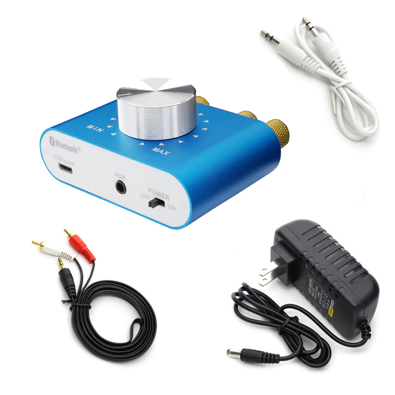 Home Stereo Amplifier 100W Audio Hifi Stereo Power AMP Digital Power Amplifier Mini Amplifier Blue Tooth