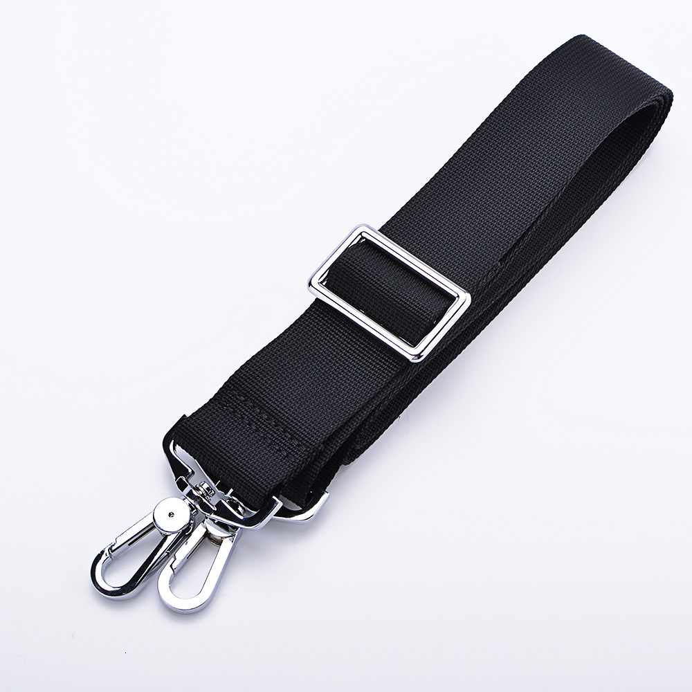 Bag Parts Accessories 3.8cm Wide Computer Bag Strap Nylon for Men's Handbag Briefcase Crossbody Bag Shoulder Belts Adjustable Long Bands Black KZ