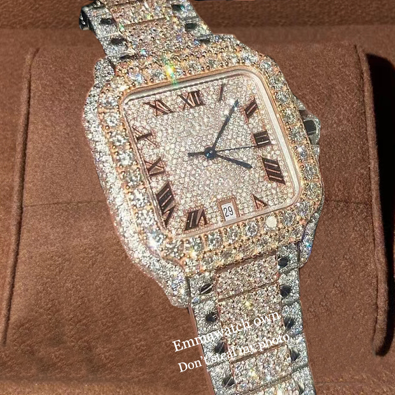 2023 New VVS Moissanite watch iced out wristwatches pass test top quality ETA luxury sapphire watches Rose Gold&Silver automatic chronograph iced out emmawatch, 01 moissanite with box
2023 New VVS Moissanite watch iced out wristwatches pass test top quality ETA luxury sapphire watches Rose Gold&Silver automatic chronograph iced out emmawatch, 01 moissanite with box