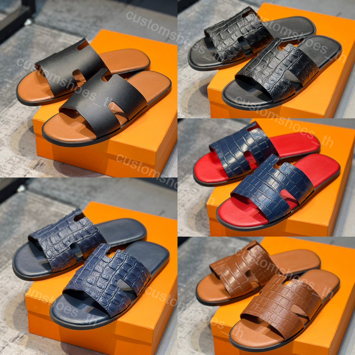Men Slippers Designer Shoes Luxury Sandal Classic Flat Mules Leather Flip Flops Izmir Summer Shoe Calfskin Fashion Casual Slides Mens Slip on, 21
Men Slippers Designer Shoes Luxury Sandal Classic Flat Mules Leather Flip Flops Izmir Summer Shoe Calfskin Fashion Casual Slides Mens Slip on, 21