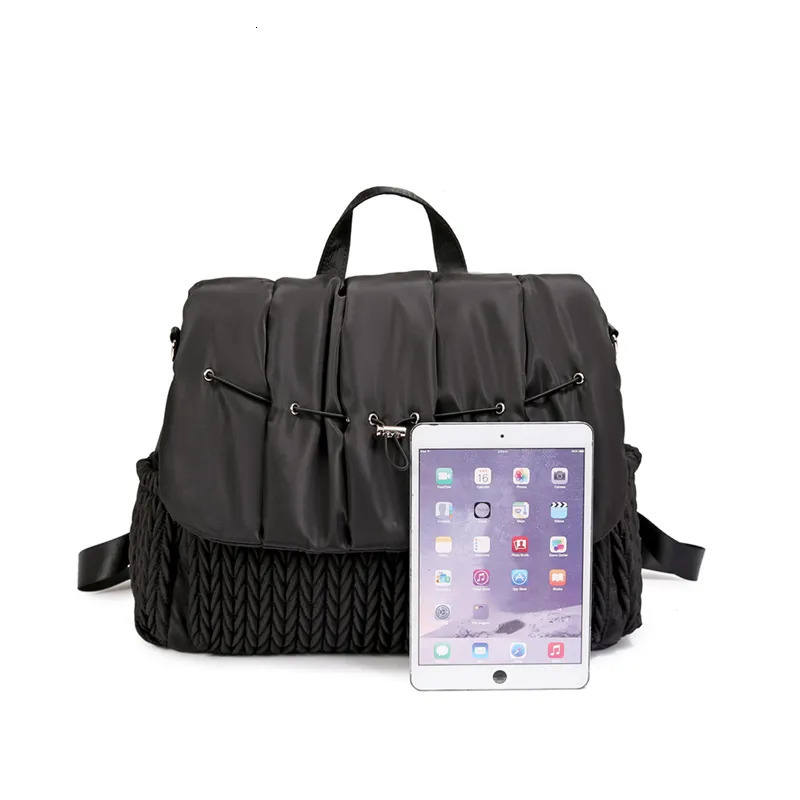 Diaper Bags Nylon Cloth Waterproof Antifouling Large Capacity Portable Multifunctional Mother Backpack Double Baby Bag 231117