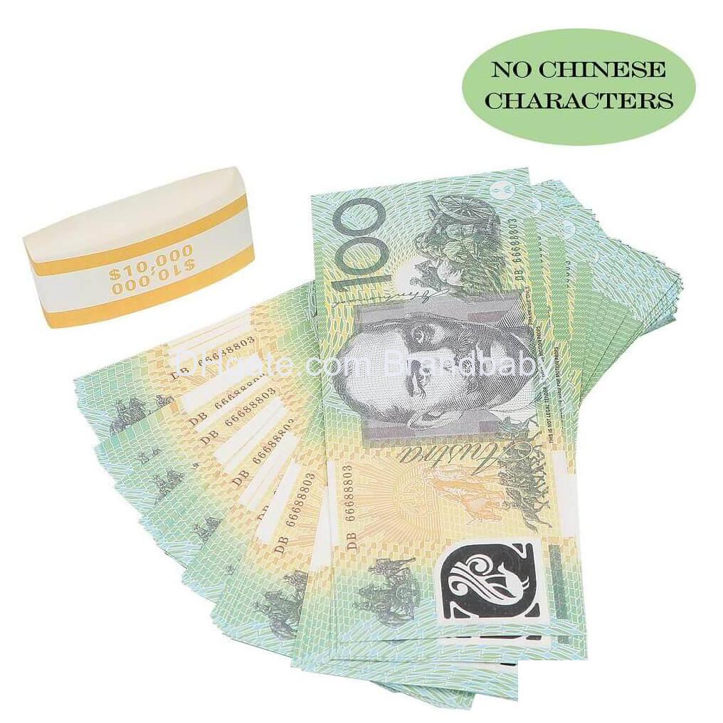 Novelty Games Fake Money Prop Australian 50 Aud Banknotes Paper Copy Movie Game Props Drop Delivery Toys Gifts Gag Dhbad