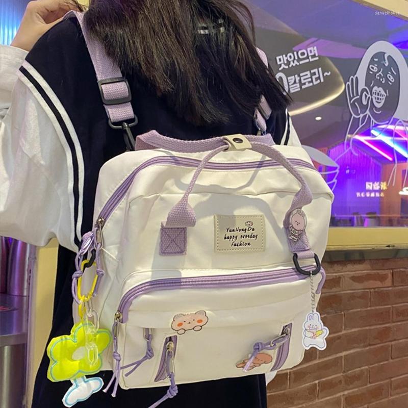 School Bags Nylon Students Large Capacity Cute Casual Rucksack Adjustable Shoulder Strap Zippers Fashion Women Gifts For Travel, White
School Bags Nylon Students Large Capacity Cute Casual Rucksack Adjustable Shoulder Strap Zippers Fashion Women Gifts For Travel, White