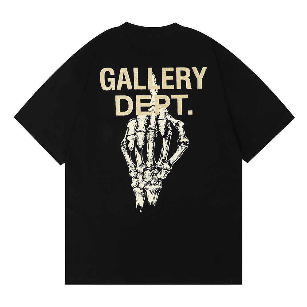 Fashion Designer Clothing Galleryes Depts Tees Rock Tshirt Gilded Letter Skull Hand Bone Print High Street Loose Men's Women's Same Cotton Short Sleeve T-shirt, Black
Fashion Designer Clothing Galleryes Depts Tees Rock Tshirt Gilded Letter Skull Hand Bone Print High Street Loose Men's Women's Same Cotton Short Sleeve T-shirt, Black