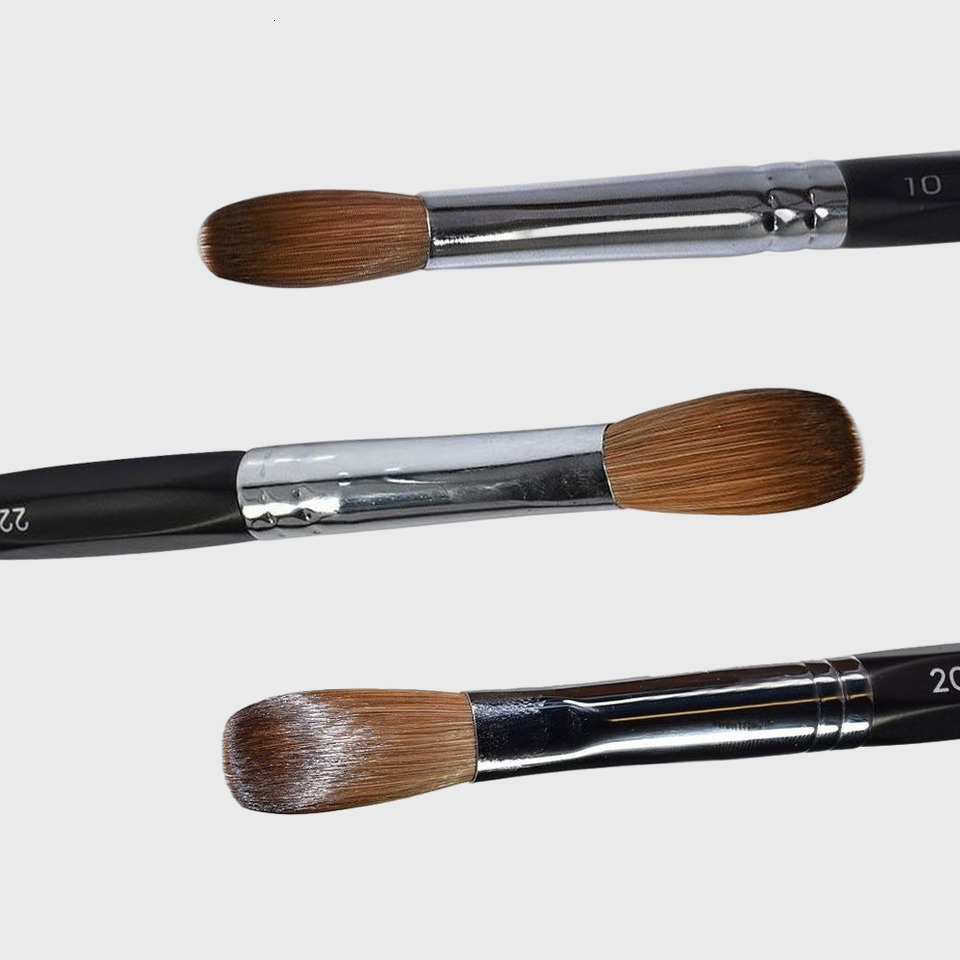 Nail Brushes 100% Pure Kolinsky Acrylic Brush Crimped Black Wooden Handle Liquid Powder for Manicure Tools Size 14 16 230417