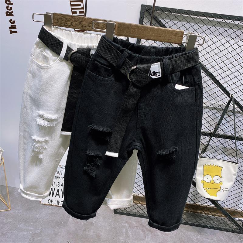 Jeans Kids Jean Style Baby Boy Pants Denim Jeans Boy Jeans Kids Jean White Kids Jean White Jeans for Boys 2-7 Years Old 230418