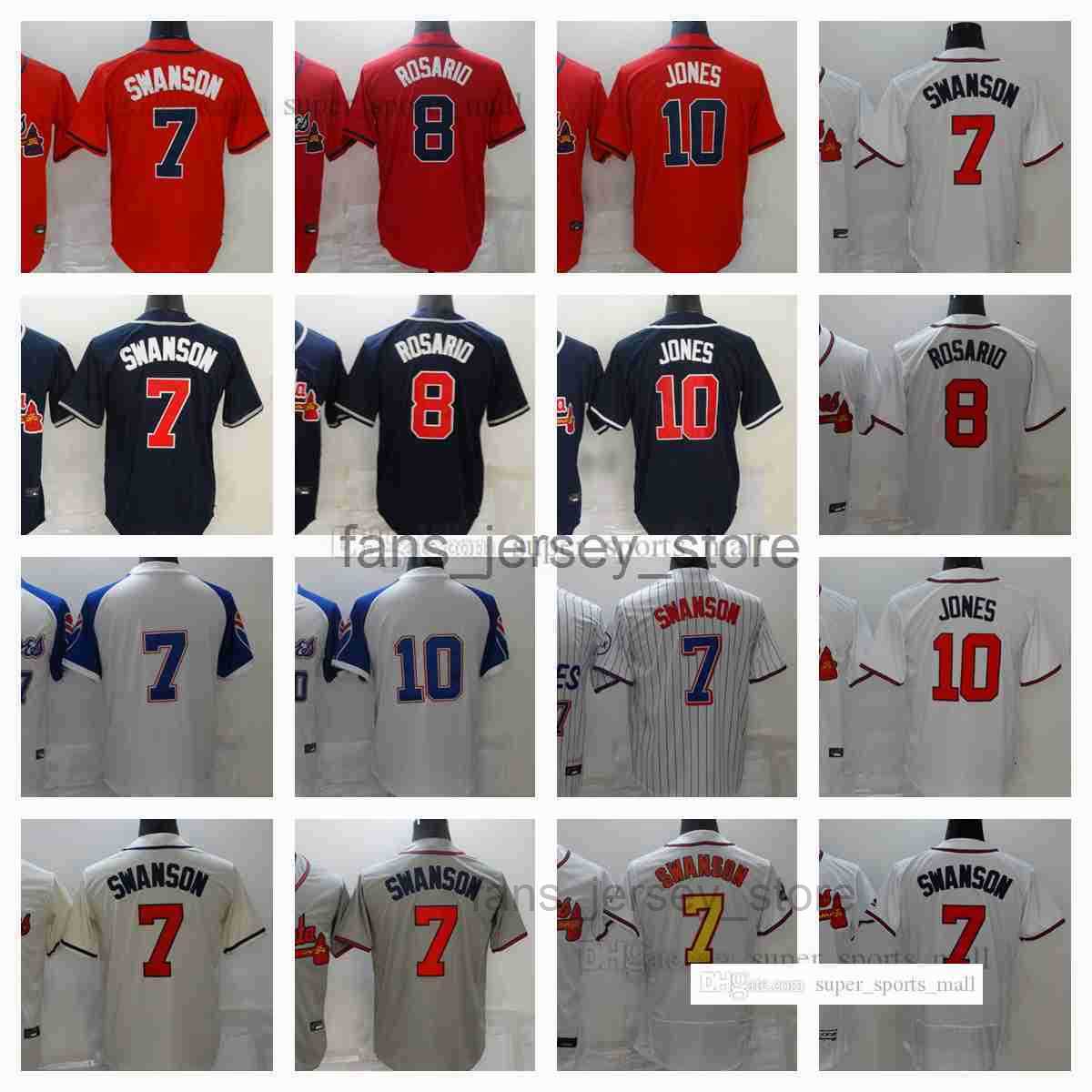 New Baseball Jerseys 7 Dansby Swanson 8 Eddie Rosario 10 Chipper Jones 12 Jorge Soler Jersey Size S--XXXL, As picture
New Baseball Jerseys 7 Dansby Swanson 8 Eddie Rosario 10 Chipper Jones 12 Jorge Soler Jersey Size S--XXXL, As picture