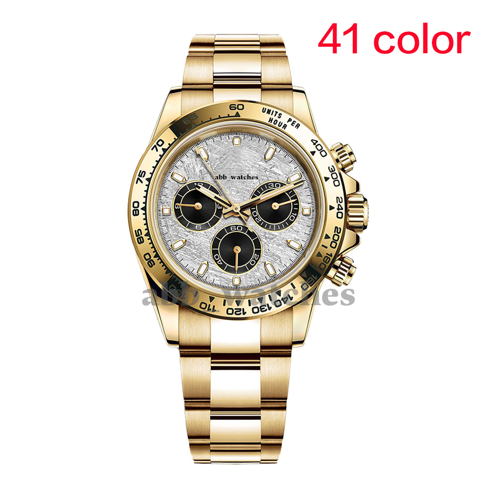 abb_watches Mens Watches Automatic Mechanical Watch Classic Gold Watch Round Stainless Steel WristWatch Model Luxury Folding Buckle Couple Watches Christmas Gift