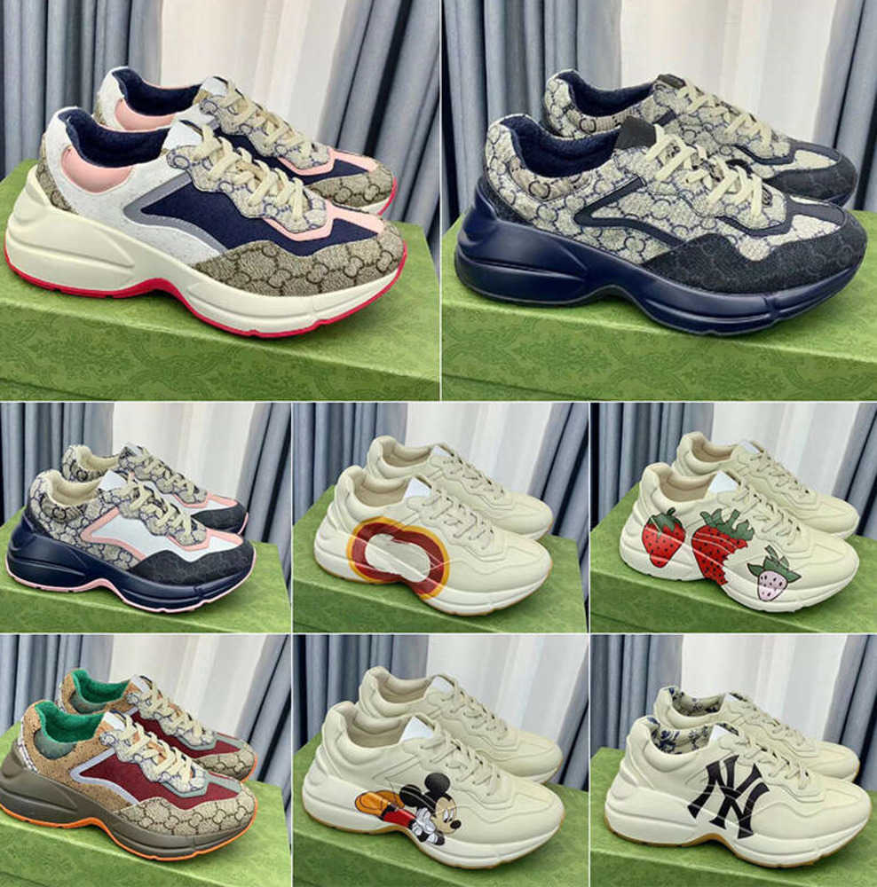 Luxury Chaussures Ladies Shoe Rhyton Platform Sneakers Designer Shoes Beige Men Women Trainers For Womens Designers Vintage Sneaker, 12
Luxury Chaussures Ladies Shoe Rhyton Platform Sneakers Designer Shoes Beige Men Women Trainers For Womens Designers Vintage Sneaker, 12