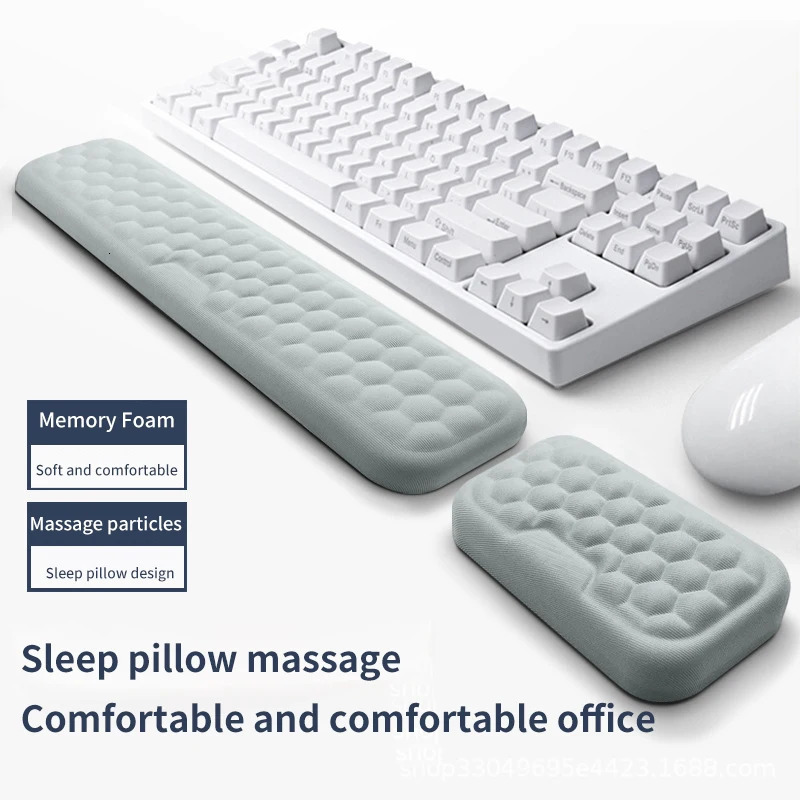 Mouse Pads Wrist Rests The Keyboard Protection Rest Pad With Massage Texture For PC Gaming Laptop Memory Cotton 231117