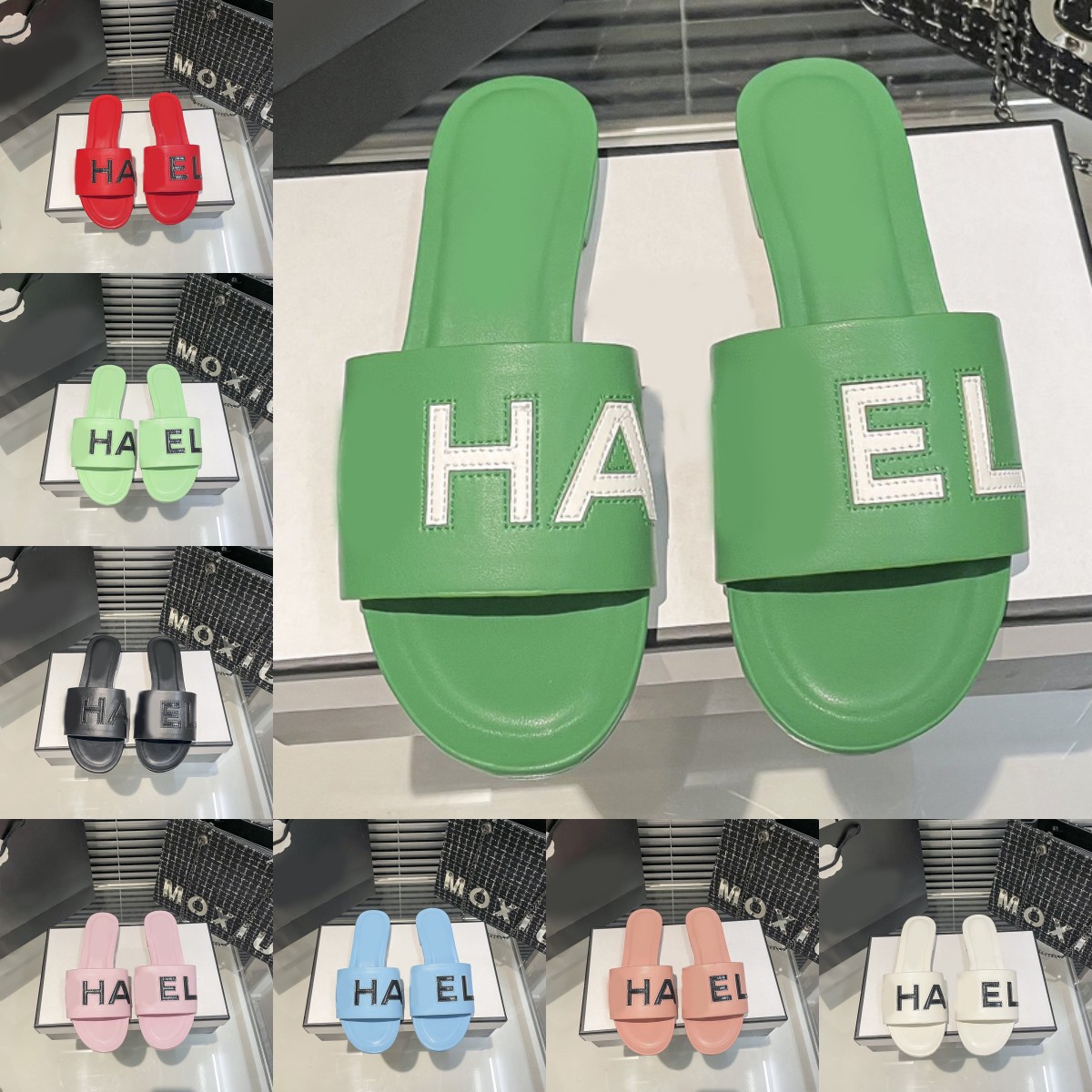 CHANL Embossed Signature Letters Slippers 2023 Women GIRLS FLAT Sliders Patent Black Leather LOGO Twin Slides LOGO Mules Casual Party Scuff Branded Summer Shoes, Mechp2
CHANL Embossed Signature Letters Slippers 2023 Women GIRLS FLAT Sliders Patent Black Leather LOGO Twin Slides LOGO Mules Casual Party Scuff Branded Summer Shoes, Mechp2