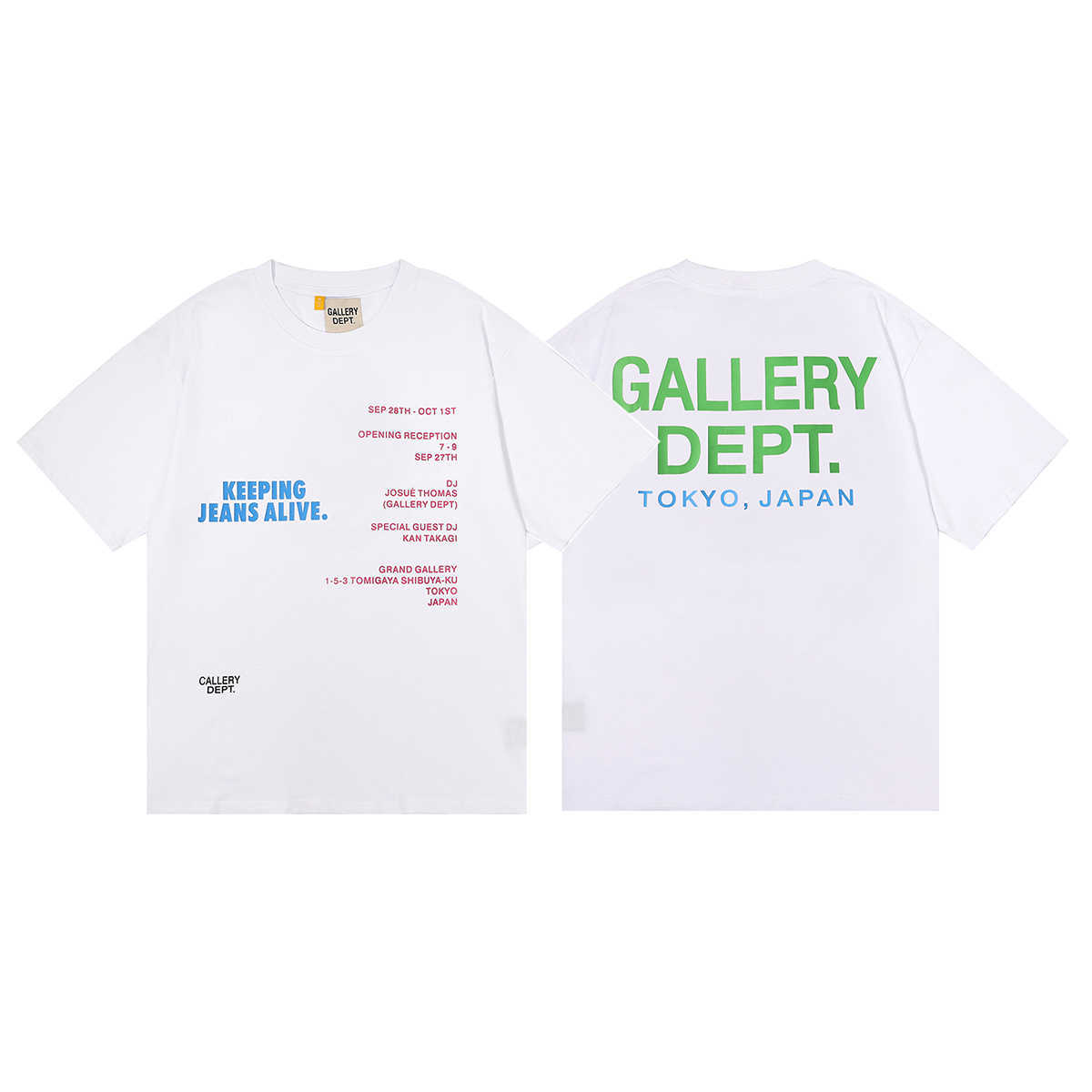 Fashion Designer Clothing Galleryes Depts Tees Tshirt Tokyo Japan Exclusive Letter Printing Pure Cotton Casual Men's Women's Loose Short Sleeve T-shirt Summer, White
Fashion Designer Clothing Galleryes Depts Tees Tshirt Tokyo Japan Exclusive Letter Printing Pure Cotton Casual Men's Women's Loose Short Sleeve T-shirt Summer, White