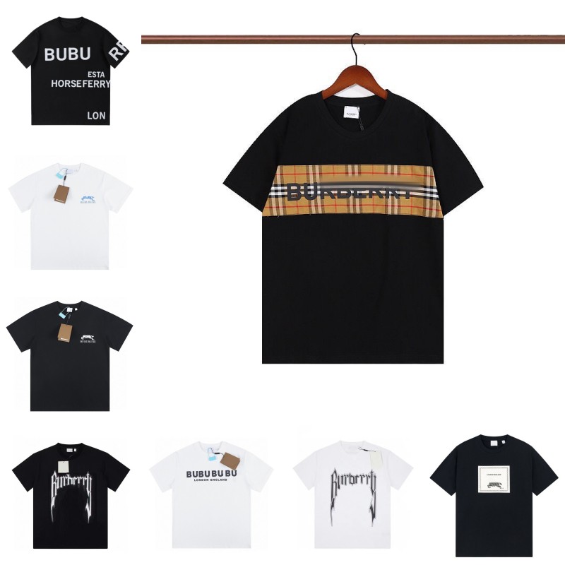 Designer Men's T-Shirts Burbrerys shirt tops women shirts casual Tees Print Fashion cotton loose summer black white womens with Burbrery Letter short sleeve Burberries Pullover, 11
Designer Men's T-Shirts Burbrerys shirt tops women shirts casual Tees Print Fashion cotton loose summer black white womens with Burbrery Letter short sleeve Burberries Pullover, 11
