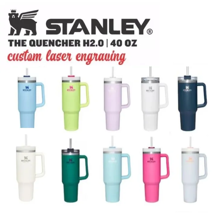 40oz Stanley Mugs with logo Tumblers With Handle Insulated Tumbler with white Lids Straw Stainless Steel Coffee Tumbler Termos Cups with Logo FY5696
40oz Stanley Mugs with logo Tumblers With Handle Insulated Tumbler with white Lids Straw Stainless Steel Coffee Tumbler Termos Cups with Logo FY5696