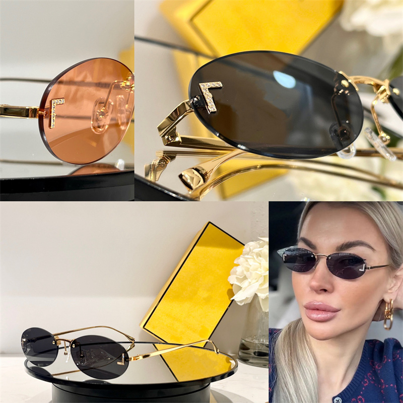 design Sunglasses For women Summer F4075US fashion luxury Style Anti-Ultraviolet metal Retro Plate Plank Oval Lens Eyeglasses Random case
design Sunglasses For women Summer F4075US fashion luxury Style Anti-Ultraviolet metal Retro Plate Plank Oval Lens Eyeglasses Random case