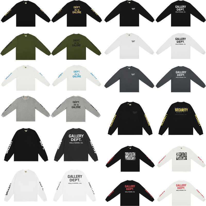 Fashion Designer Clothing Galleryes deptes Tees Tshirt Letter Printed Niche Fashion Brand American ROCK Loose Men's Casual Long Sleeve T-shirt Hip hop Streetwear, Comic graffiti black
Fashion Designer Clothing Galleryes deptes Tees Tshirt Letter Printed Niche Fashion Brand American ROCK Loose Men's Casual Long Sleeve T-shirt Hip hop Streetwear, Comic graffiti black