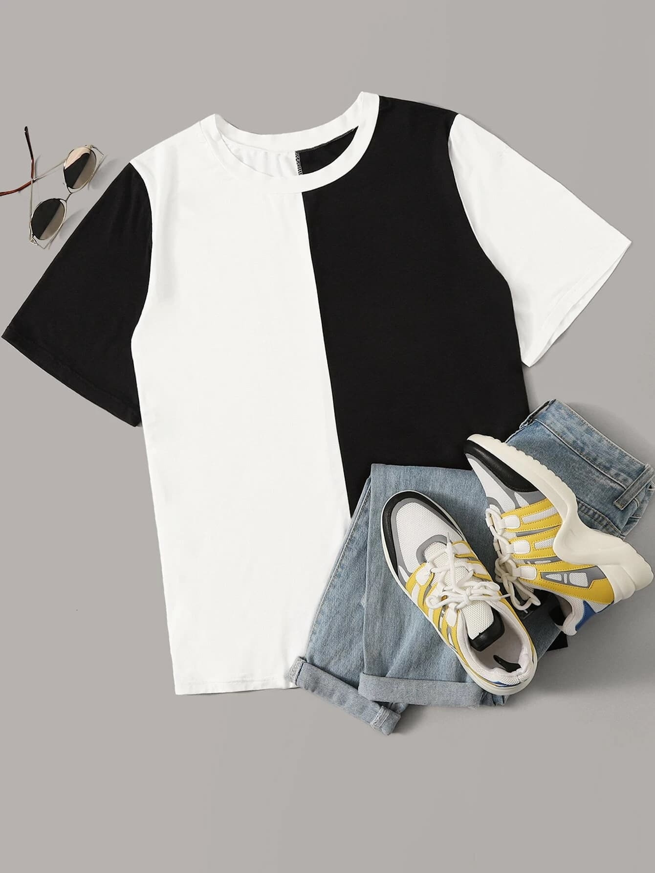 Women's T-Shirt Plus Size Elegant Fashion Summer Short Sleeve Casual T-shirt Women Black And White O-neck Loose Tops emale Large Size Tee 5XL 230