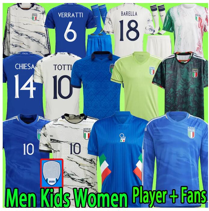 2023 italy soccer jerseys Player version maglie da calcio Long Sleeve PELLEGRINI CHIESA BARELLA Italia 23 24 football Shirts T Women Men set kids kit Training uniform
2023 italy soccer jerseys Player version maglie da calcio Long Sleeve PELLEGRINI CHIESA BARELLA Italia 23 24 football Shirts T Women Men set kids kit Training uniform
